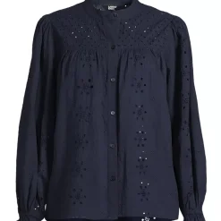 Women's Long Sleeve Cypress Eyelet Blouse