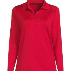 Women's Long Sleeve Feminine Fit Rapid Dry Polo Shirt