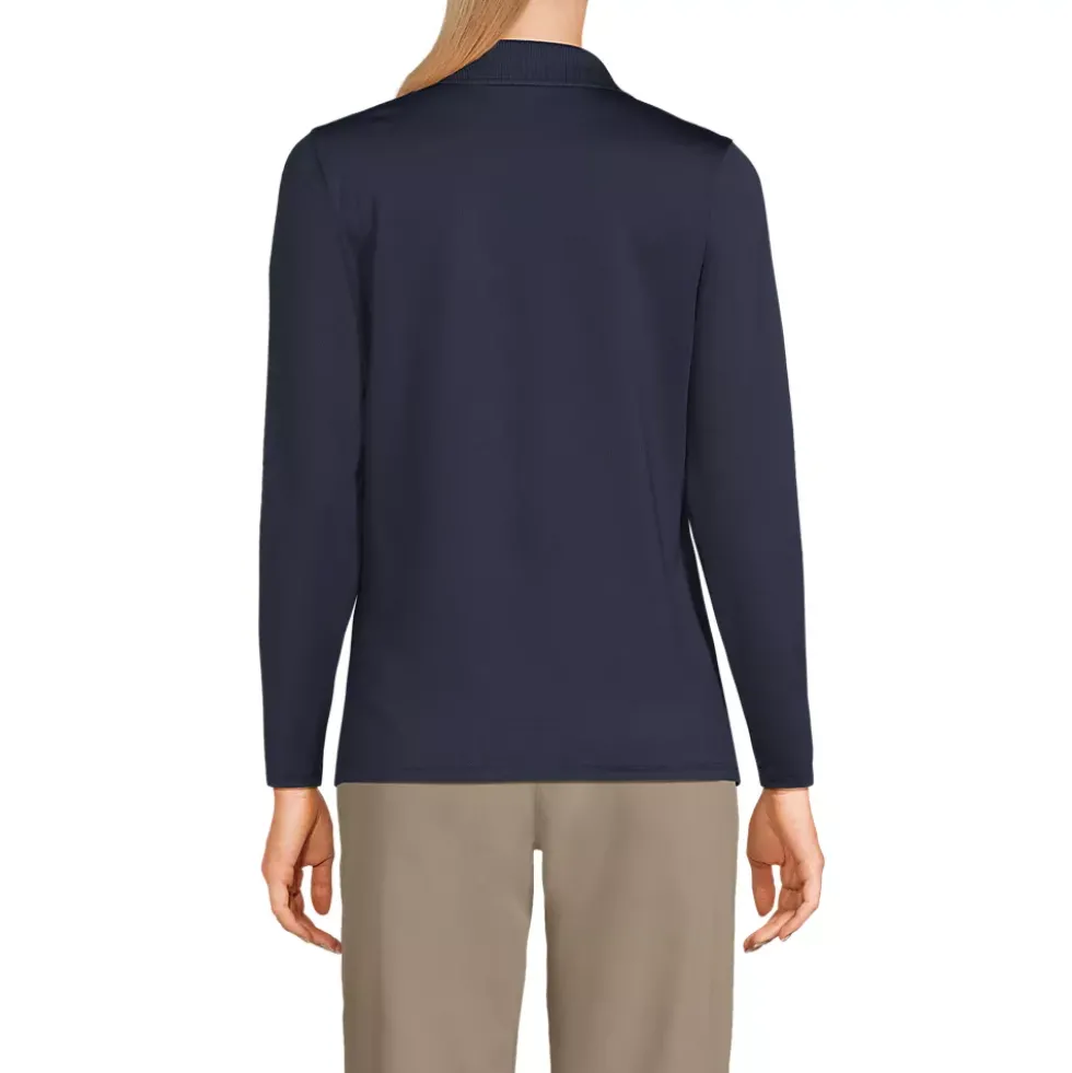 Women's Long Sleeve Feminine Fit Rapid Dry Polo Shirt