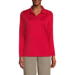 Women's Long Sleeve Feminine Fit Rapid Dry Polo Shirt