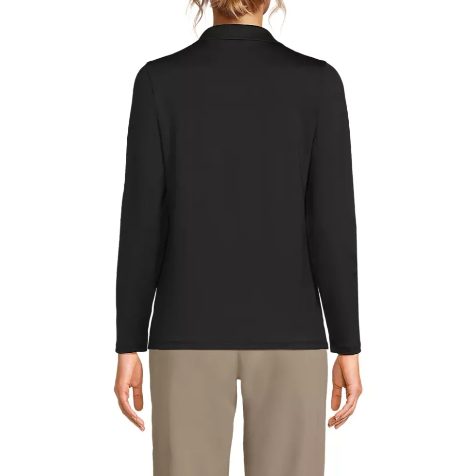Women's Long Sleeve Feminine Fit Rapid Dry Polo Shirt