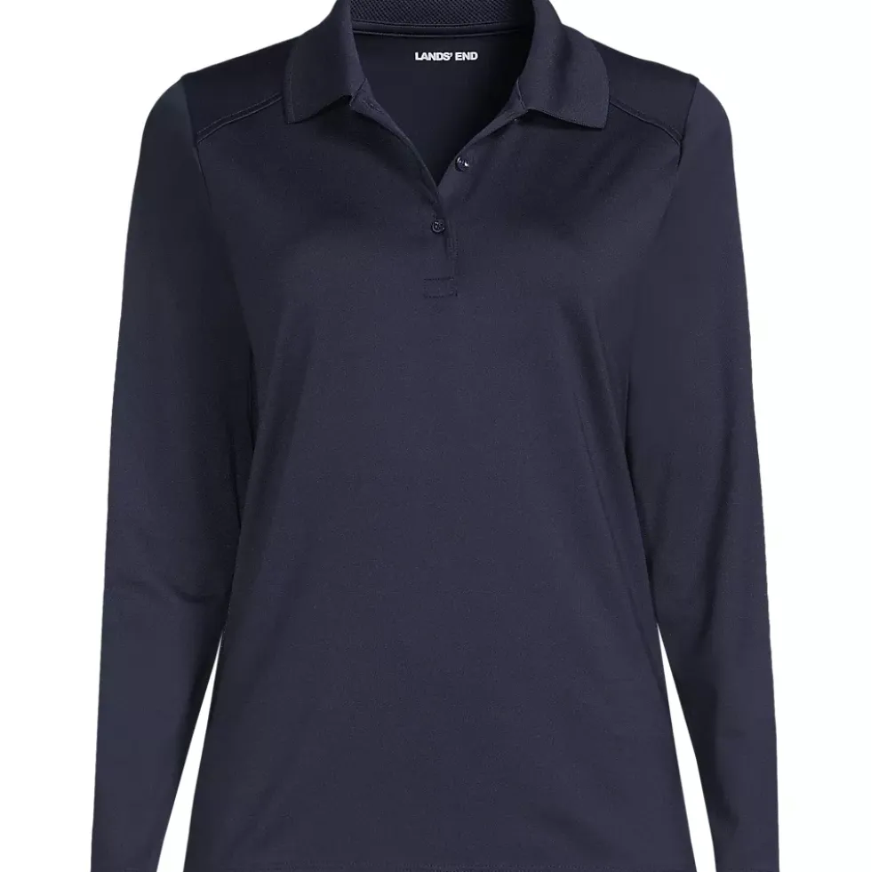 Women's Long Sleeve Feminine Fit Rapid Dry Polo Shirt