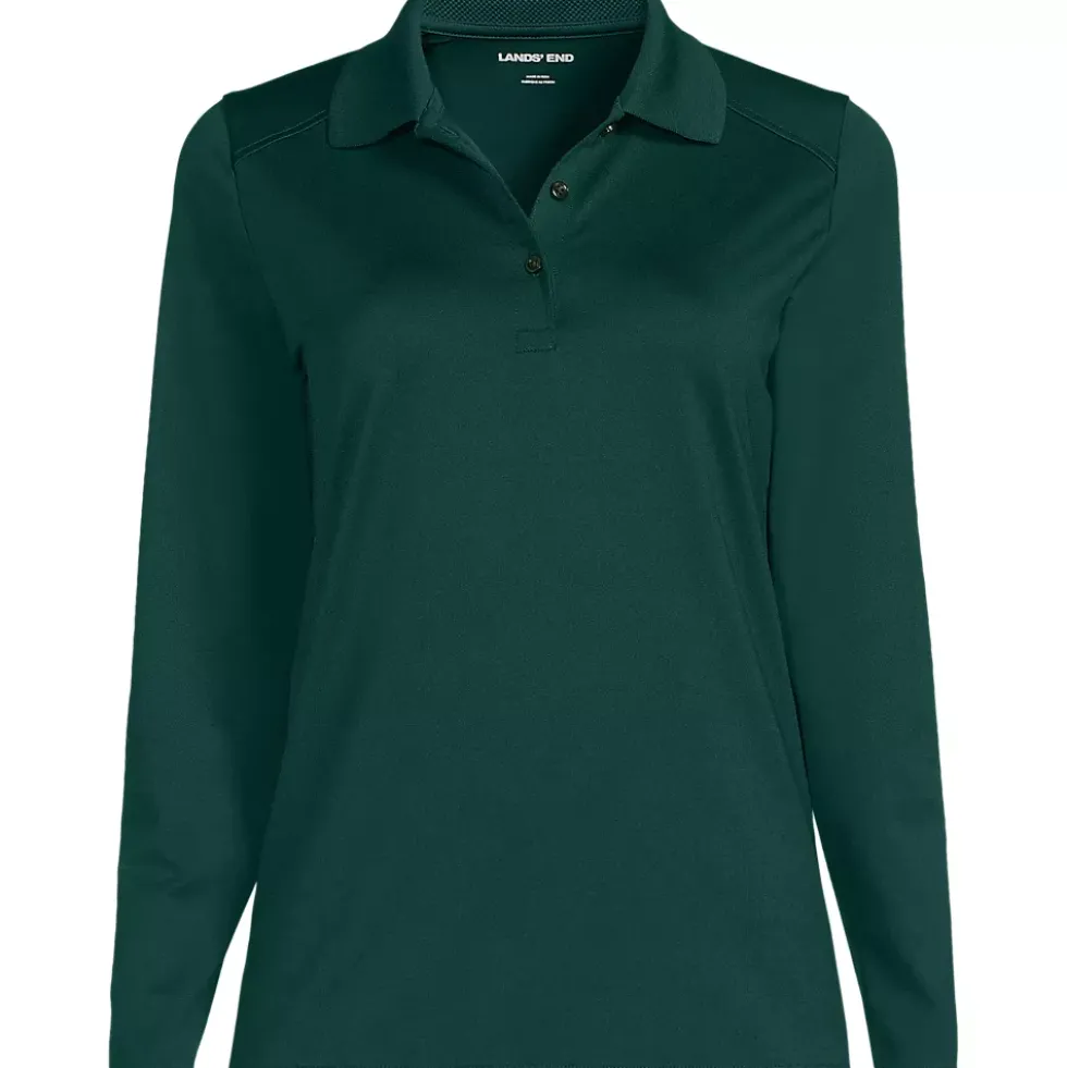 Women's Long Sleeve Feminine Fit Rapid Dry Polo Shirt