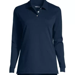 Women's Long Sleeve Interlock Polo Shirt