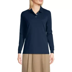 Women's Long Sleeve Interlock Polo Shirt
