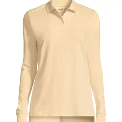 Women's Long Sleeve Interlock Polo Shirt