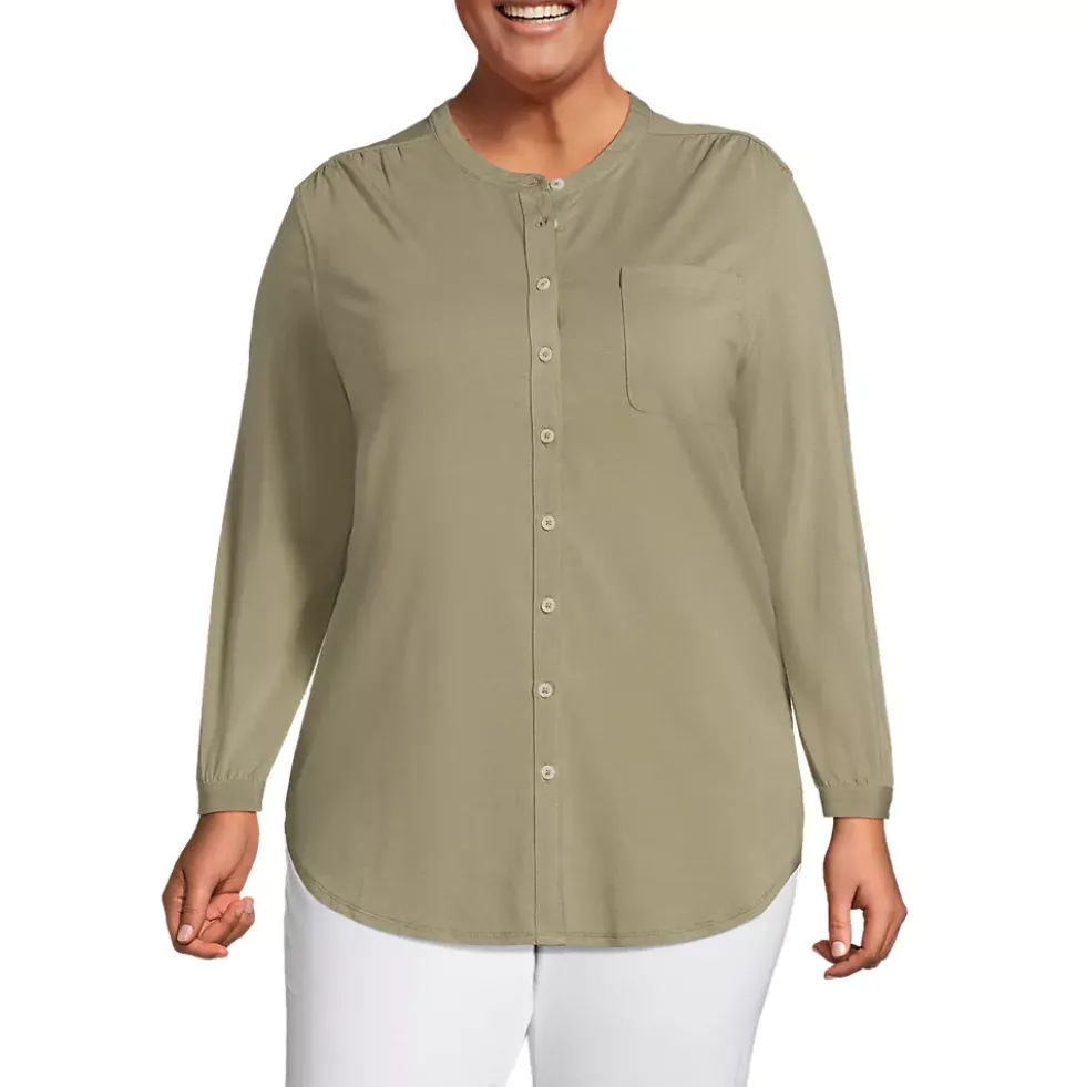 Women's Long Sleeve Jersey A-line Tunic