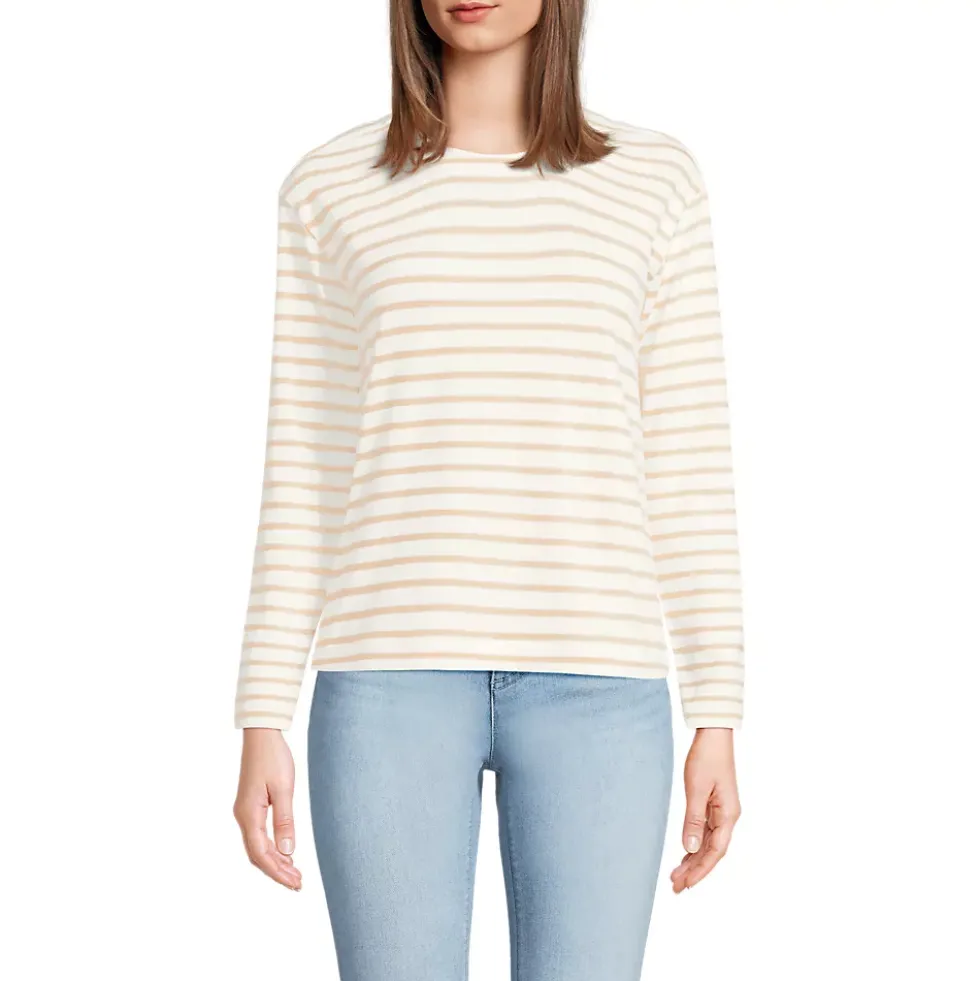 Women's Long Sleeve Mariner Jersey Crewneck Tee