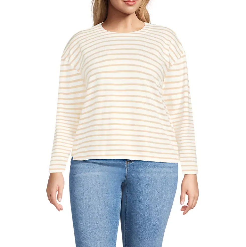 Women's Long Sleeve Mariner Jersey Crewneck Tee