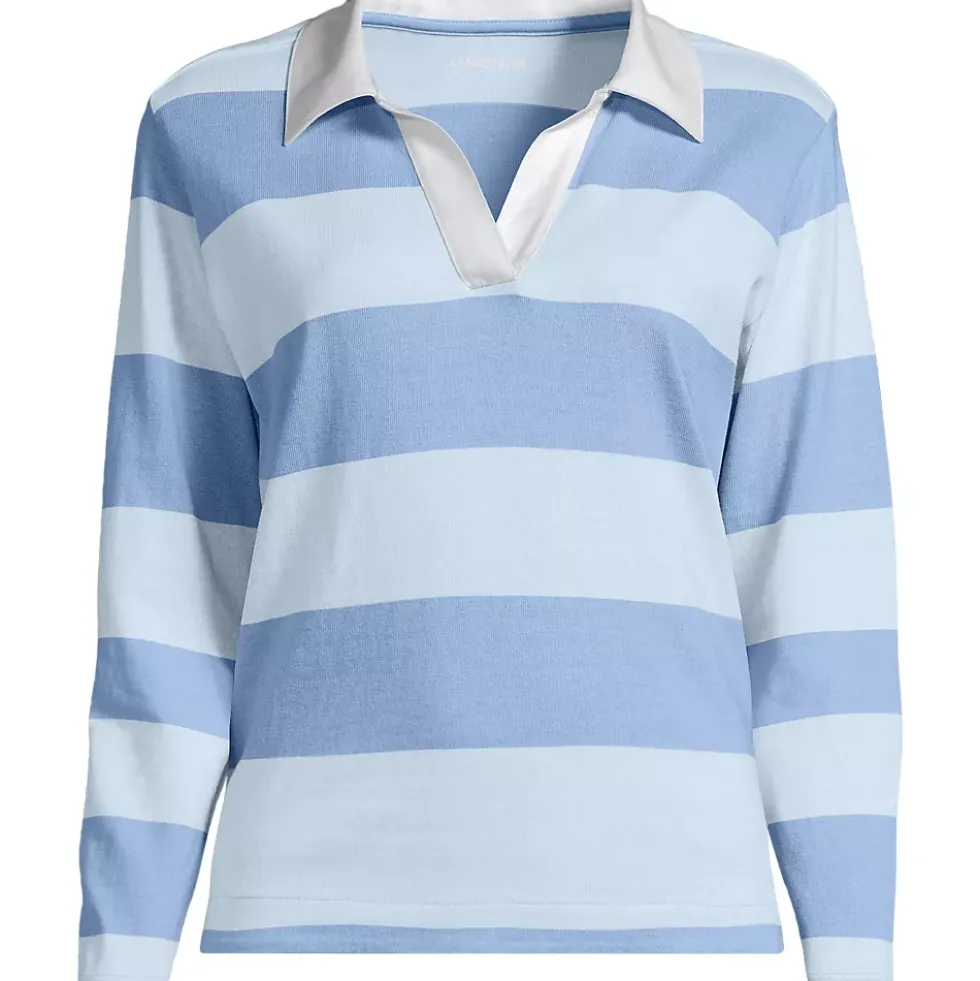 Women's Long Sleeve Mariner Johnny Collar Polo