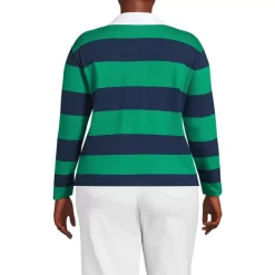Women's Long Sleeve Mariner Johnny Collar Polo