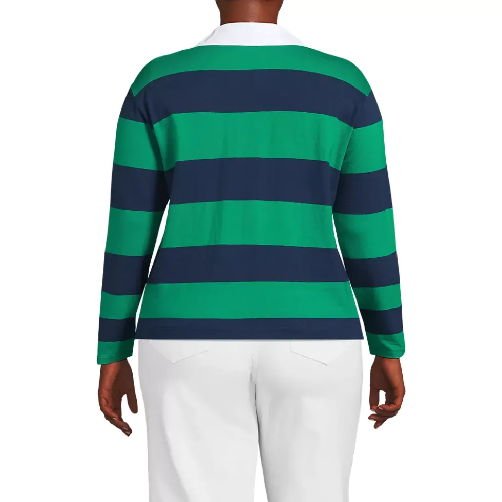 Women's Long Sleeve Mariner Johnny Collar Polo