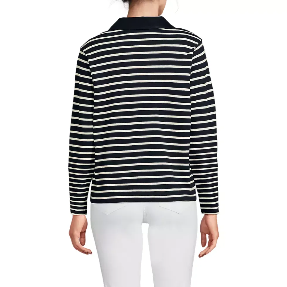 Women's Long Sleeve Mariner Johnny Collar Polo