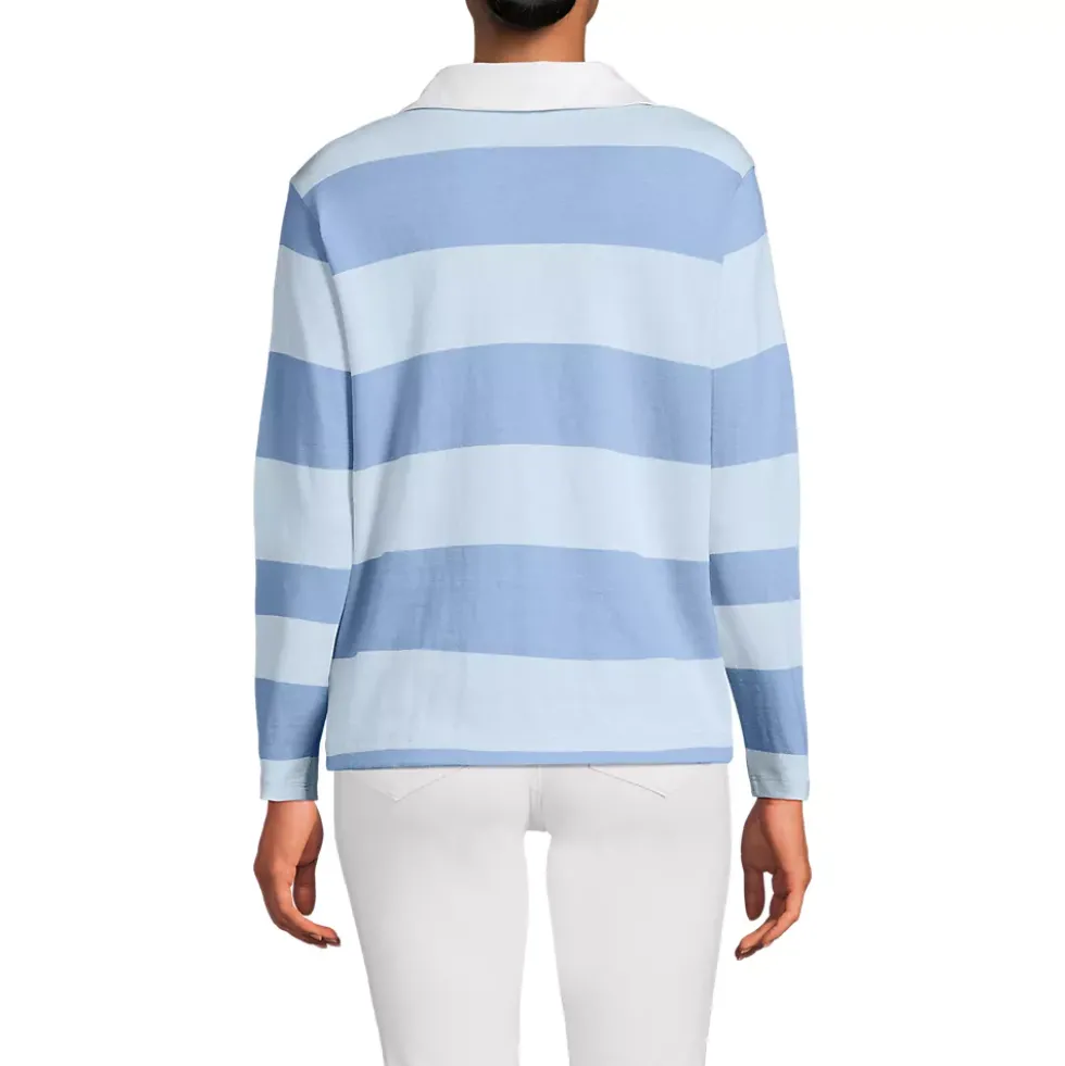 Women's Long Sleeve Mariner Johnny Collar Polo