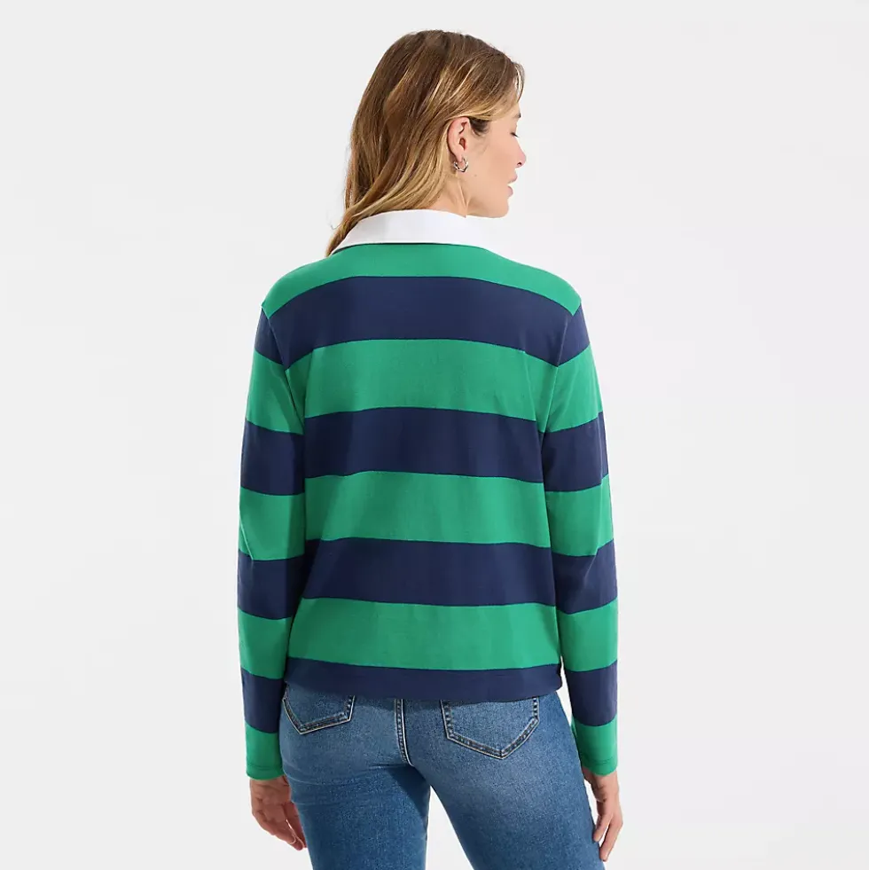 Women's Long Sleeve Mariner Johnny Collar Polo