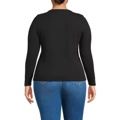 Women's Long Sleeve Micro Rib Button Through Cardigan