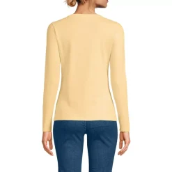 Women's Long Sleeve Micro Rib Button Through Cardigan