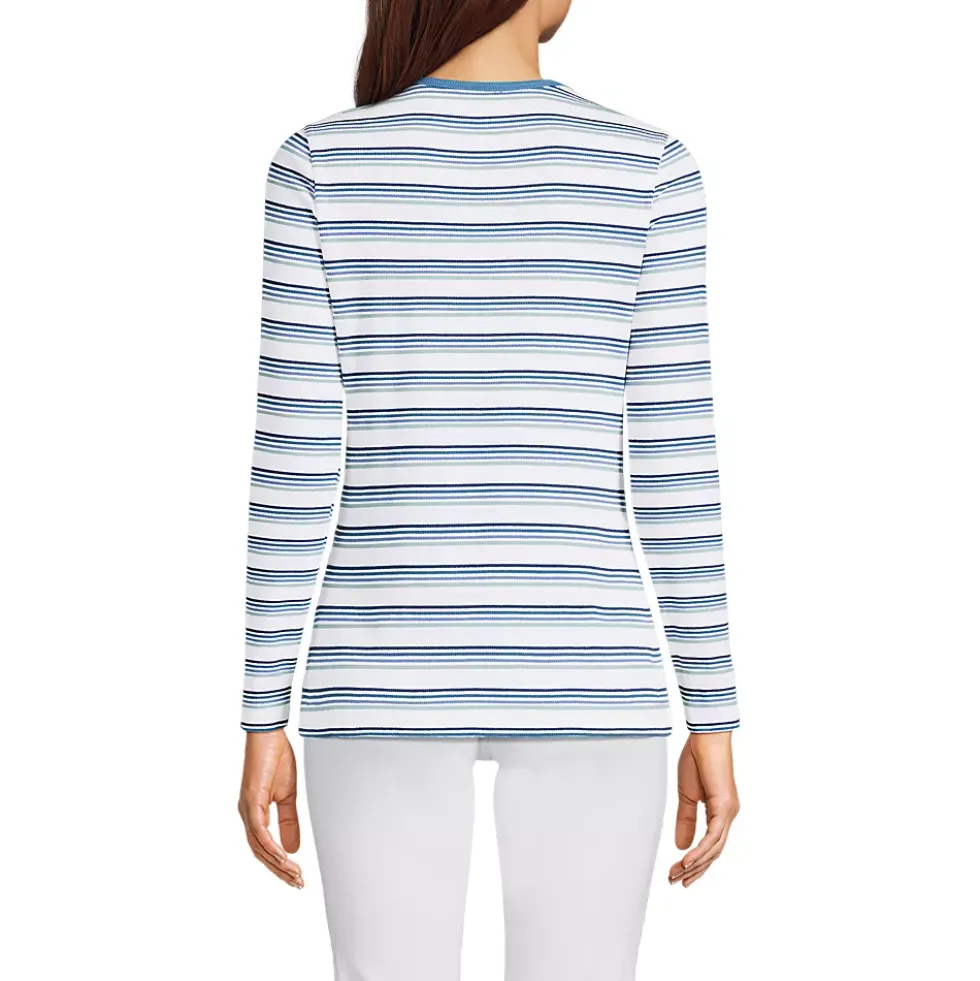Women's Long Sleeve Micro Rib T-Shirt