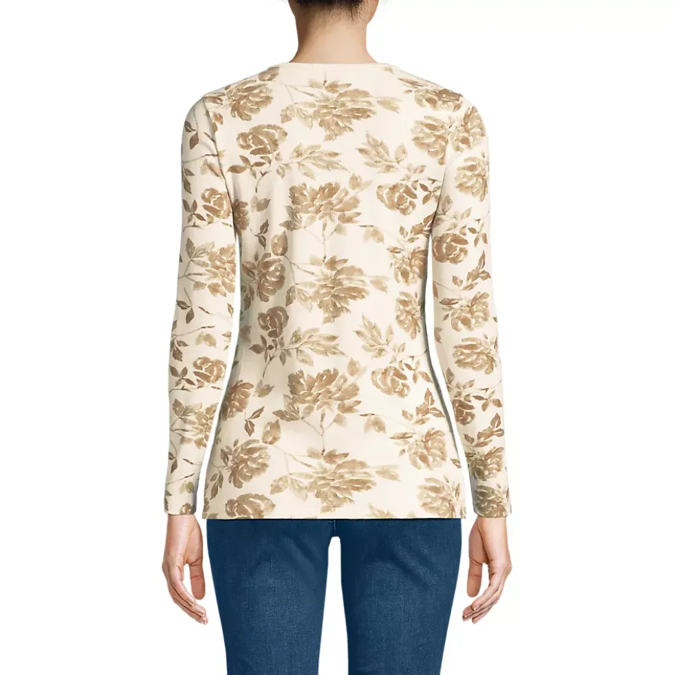 Women's Long Sleeve Micro Rib T-Shirt