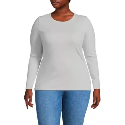 Women's Long Sleeve Micro Rib T-Shirt