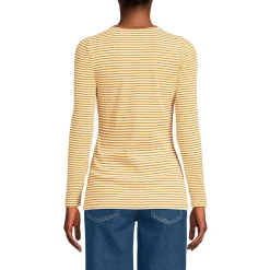 Women's Long Sleeve Micro Rib T-Shirt