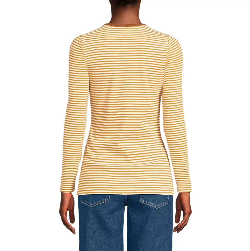 Women's Long Sleeve Micro Rib T-Shirt