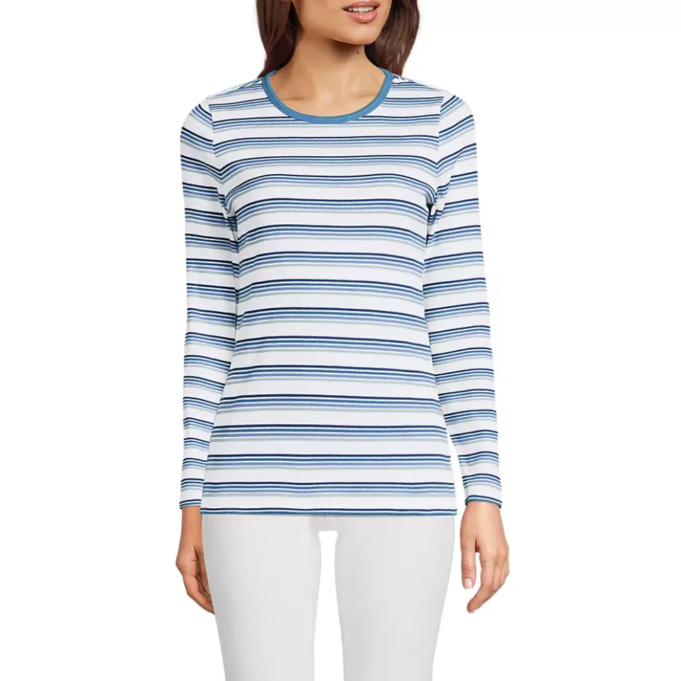 Women's Long Sleeve Micro Rib T-Shirt