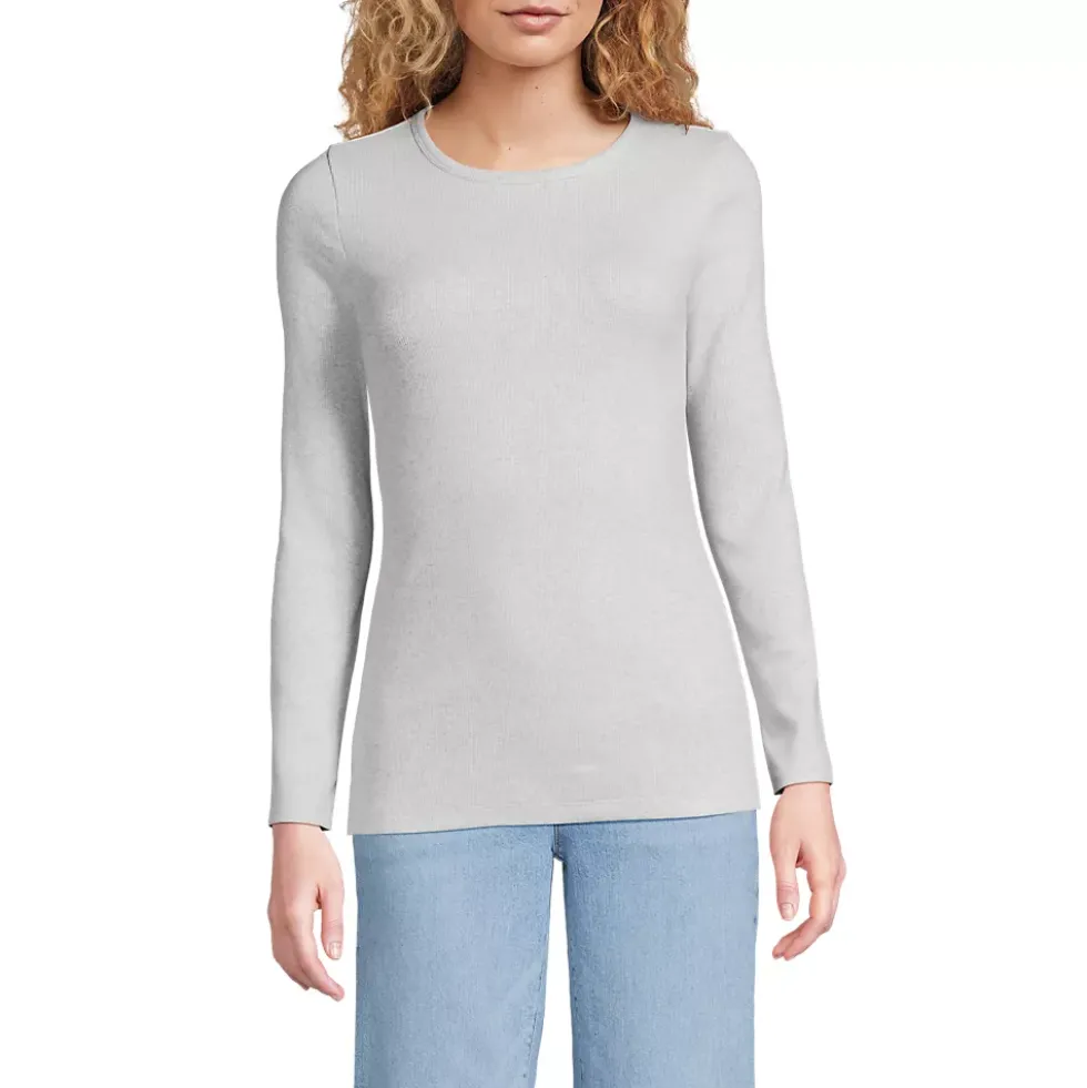 Women's Long Sleeve Micro Rib T-Shirt