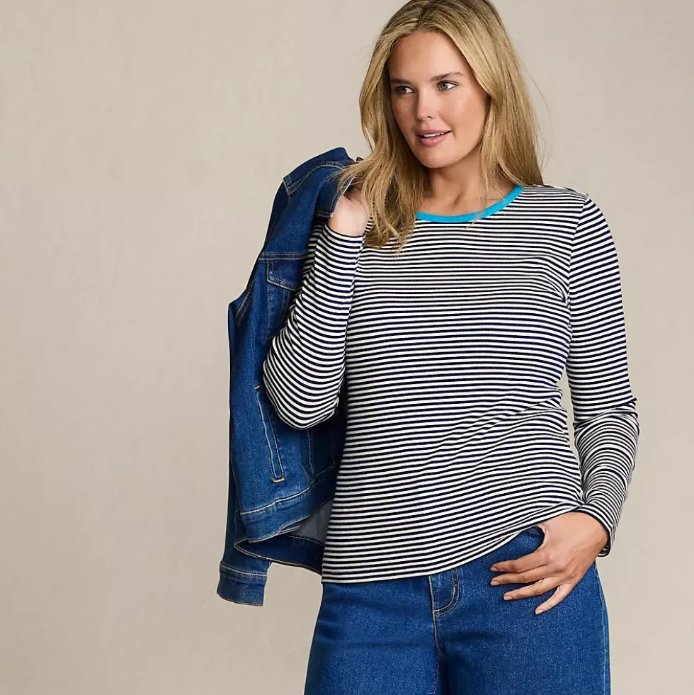 Women's Long Sleeve Micro Rib T-Shirt