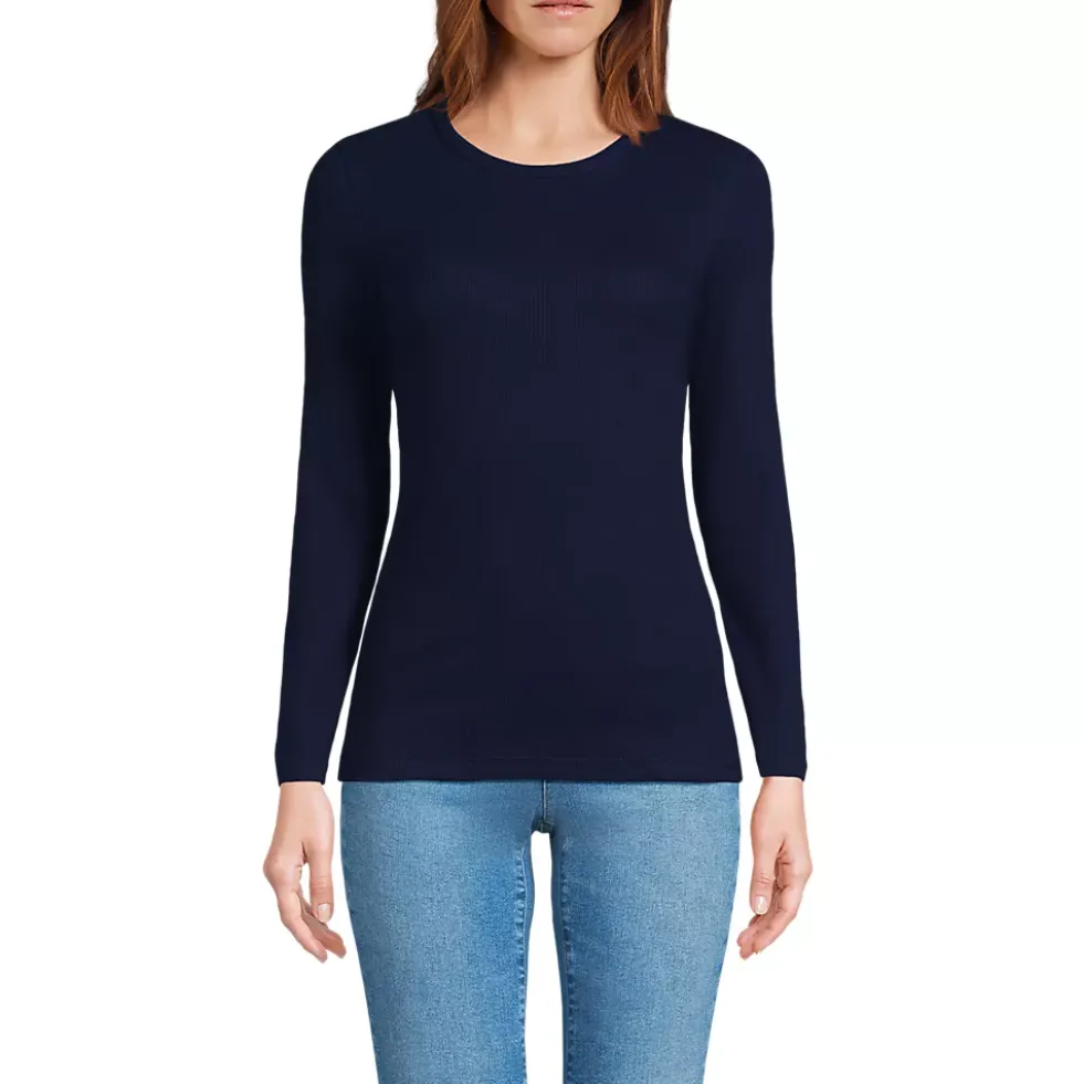 Women's Long Sleeve Micro Rib T-Shirt