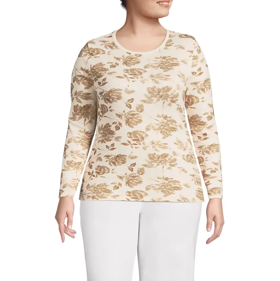 Women's Long Sleeve Micro Rib T-Shirt