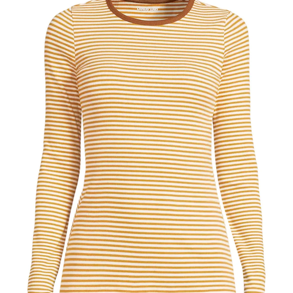 Women's Long Sleeve Micro Rib T-Shirt