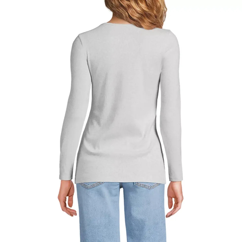 Women's Long Sleeve Micro Rib T-Shirt
