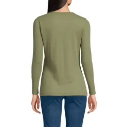 Women's Long Sleeve Micro Rib T-Shirt