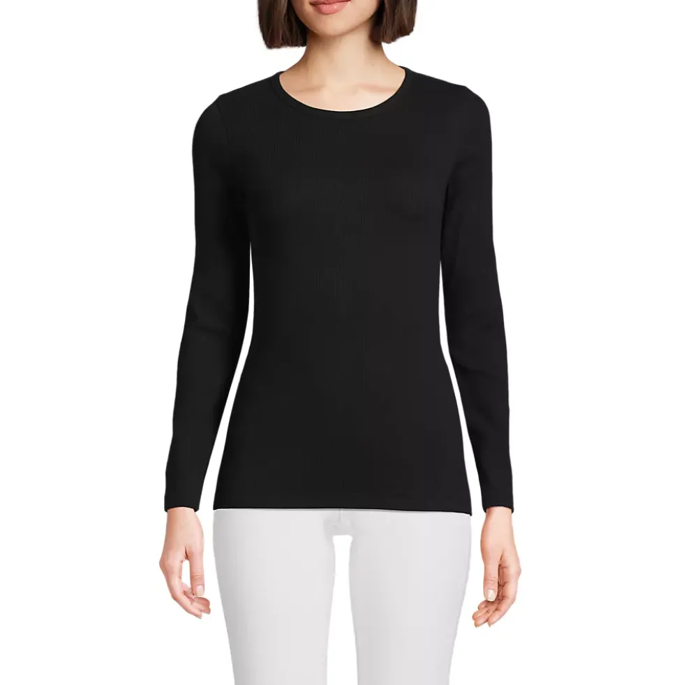 Women's Long Sleeve Micro Rib T-Shirt