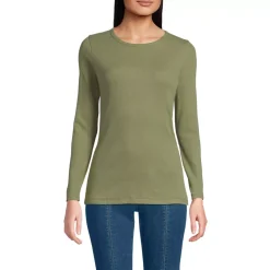Women's Long Sleeve Micro Rib T-Shirt