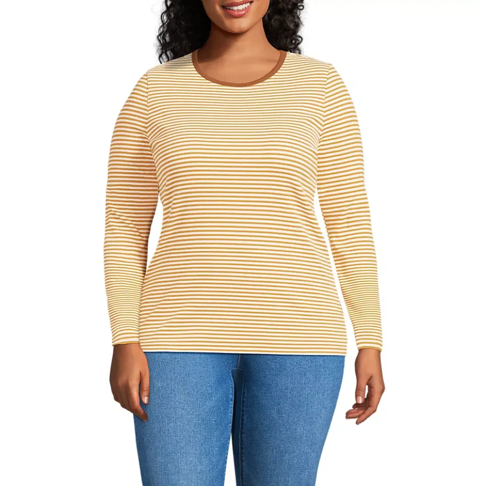 Women's Long Sleeve Micro Rib T-Shirt