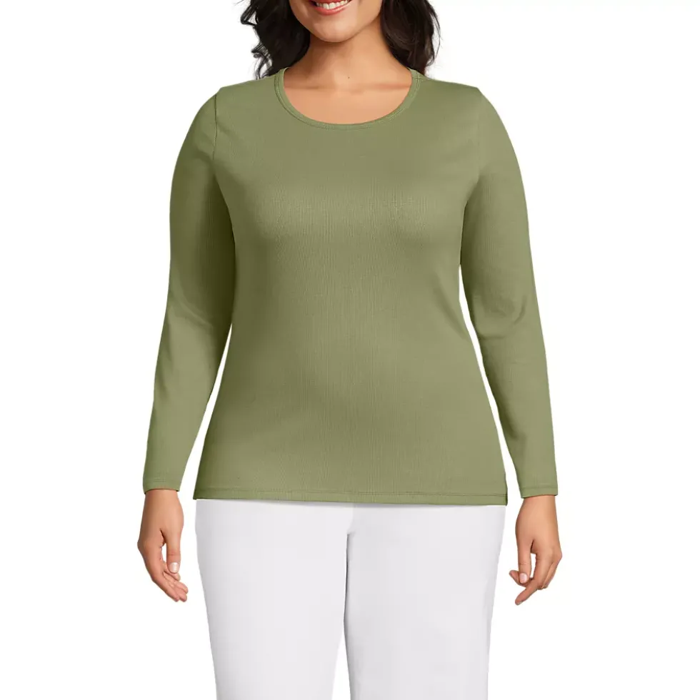 Women's Long Sleeve Micro Rib T-Shirt