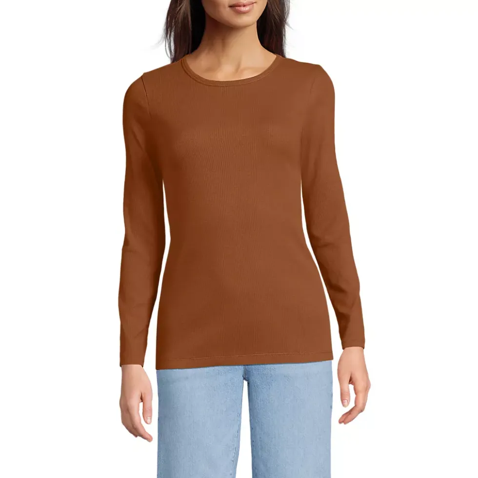 Women's Long Sleeve Micro Rib T-Shirt