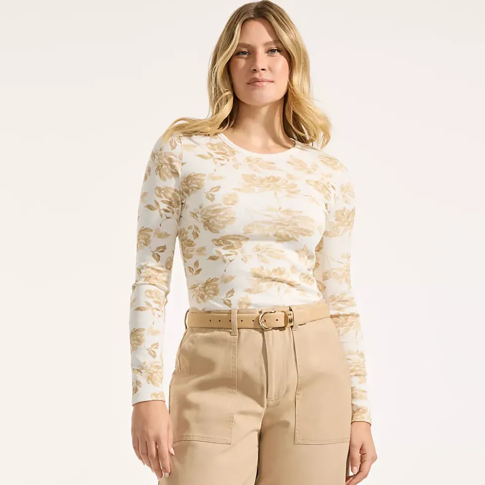 Women's Long Sleeve Micro Rib T-Shirt