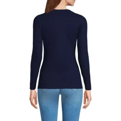 Women's Long Sleeve Micro Rib T-Shirt