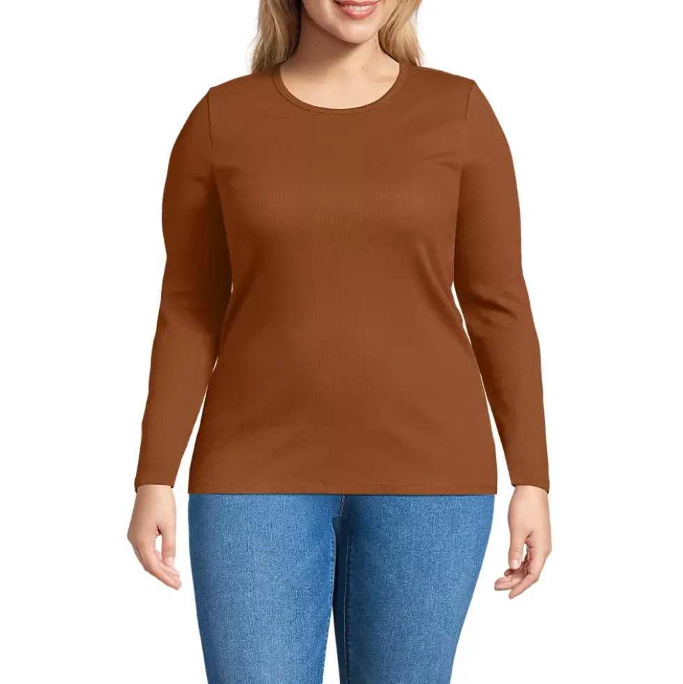 Women's Long Sleeve Micro Rib T-Shirt