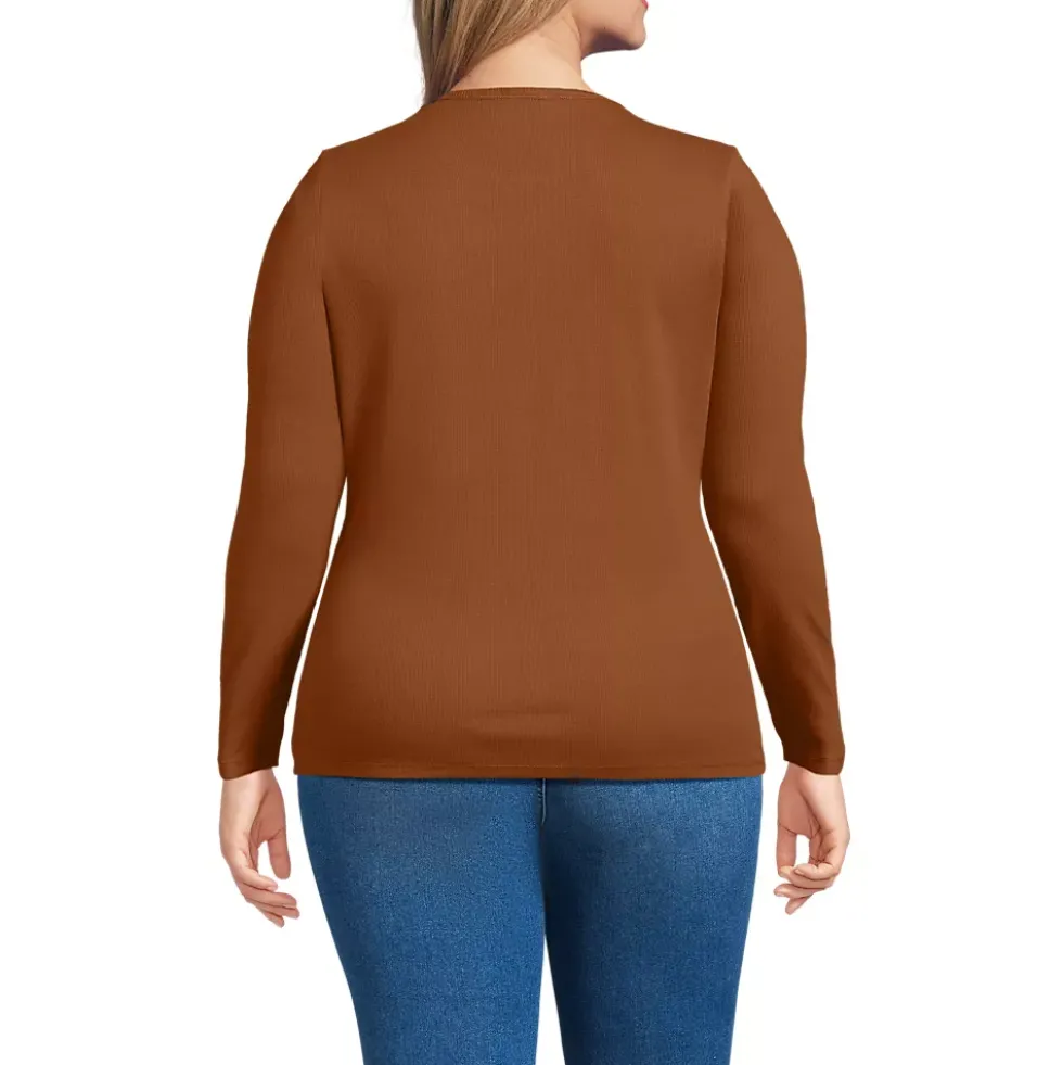 Women's Long Sleeve Micro Rib T-Shirt