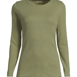 Women's Long Sleeve Micro Rib T-Shirt