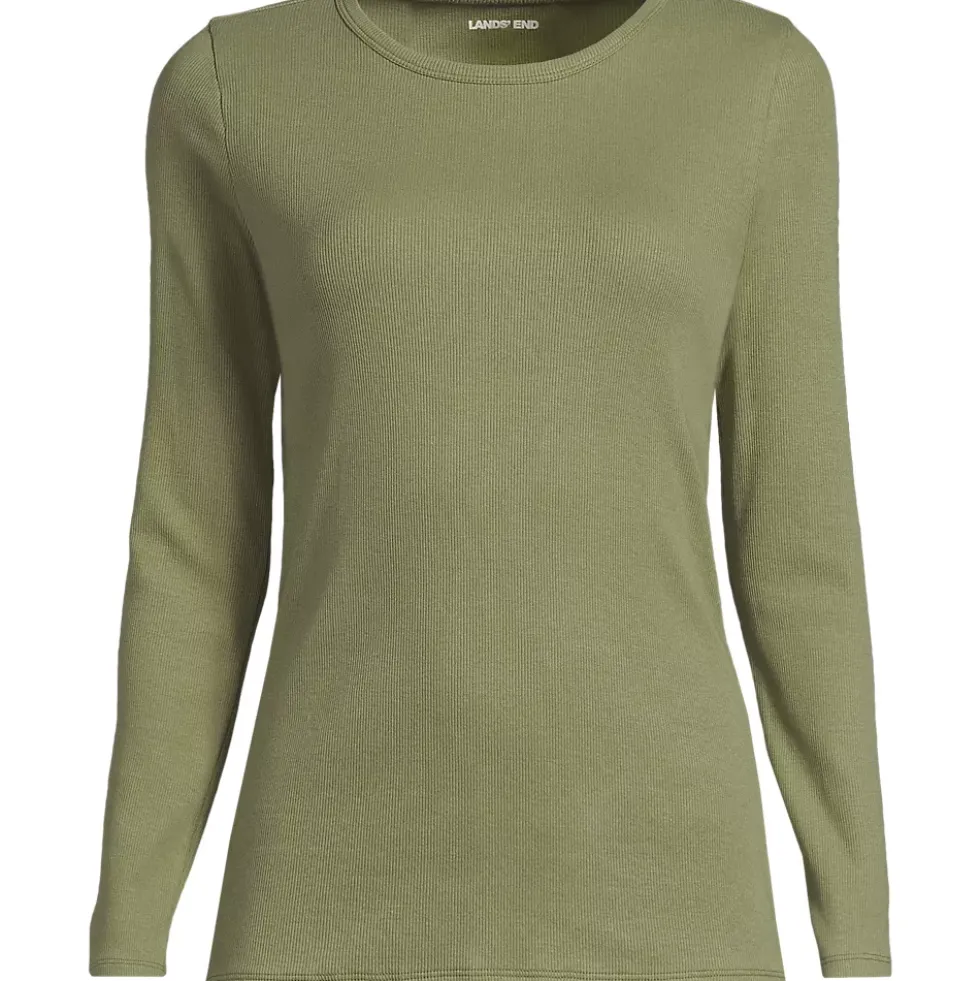 Women's Long Sleeve Micro Rib T-Shirt