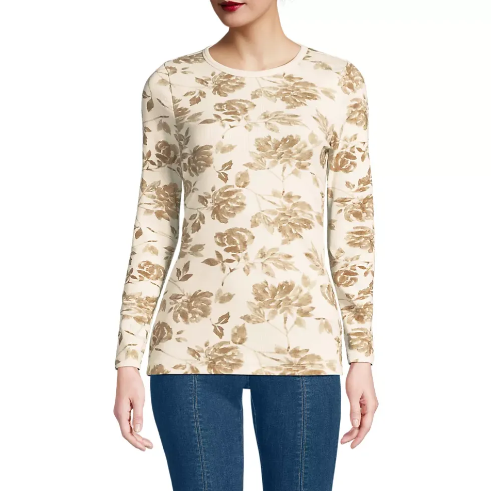 Women's Long Sleeve Micro Rib T-Shirt