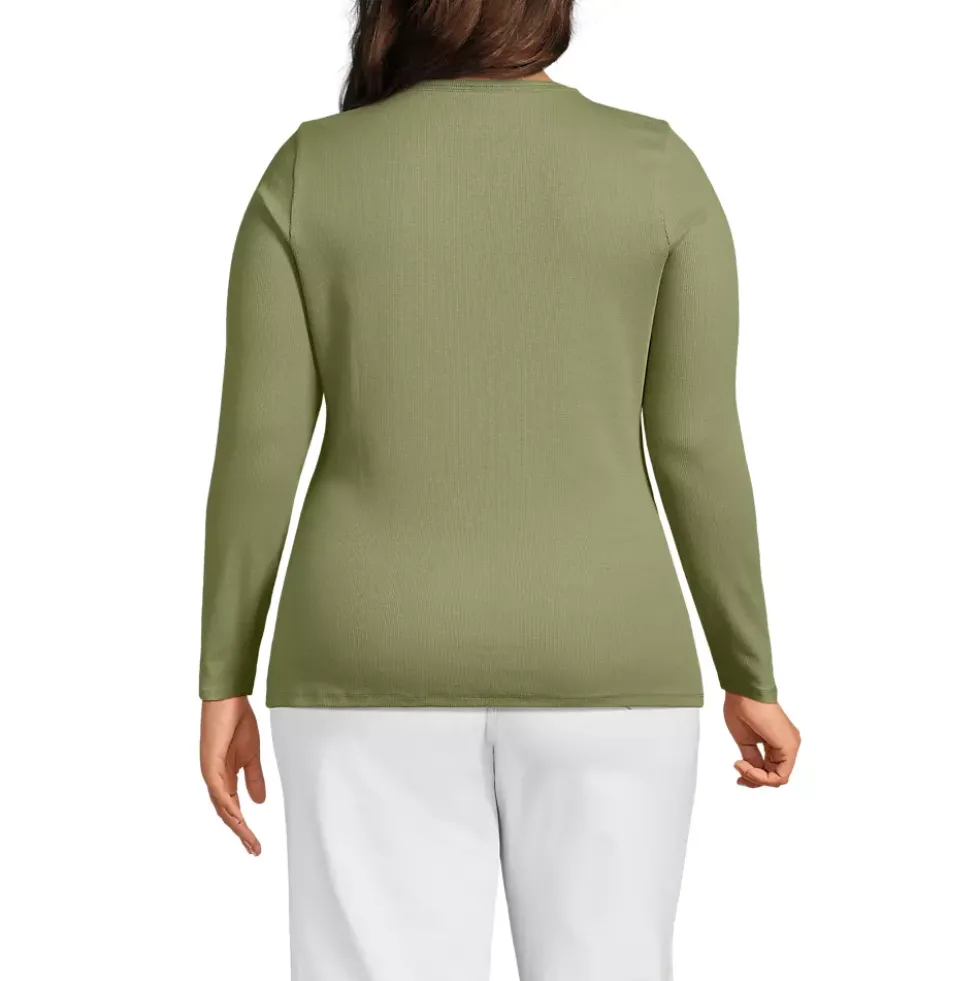 Women's Long Sleeve Micro Rib T-Shirt
