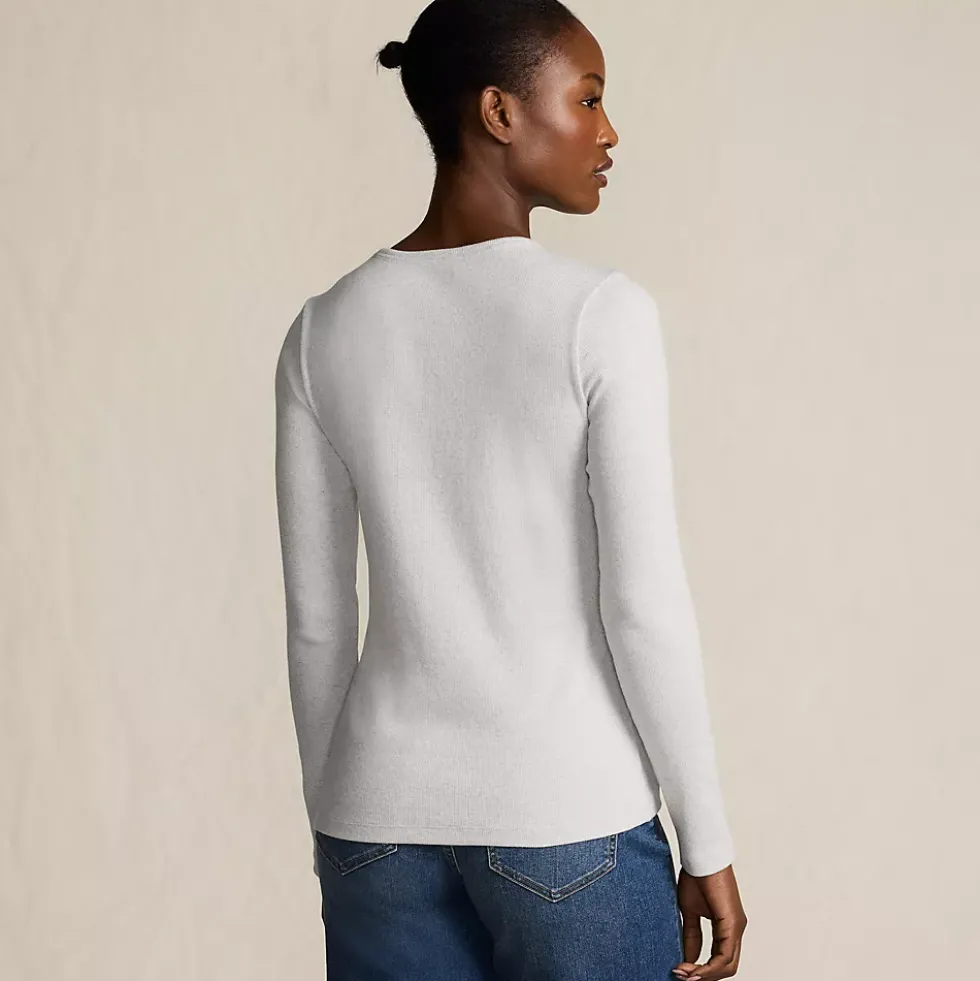 Women's Long Sleeve Micro Rib T-Shirt