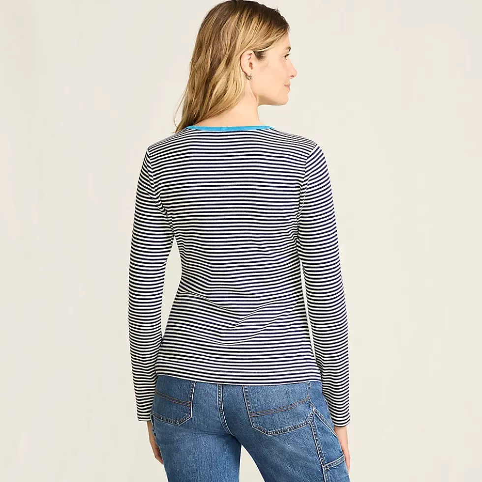 Women's Long Sleeve Micro Rib T-Shirt