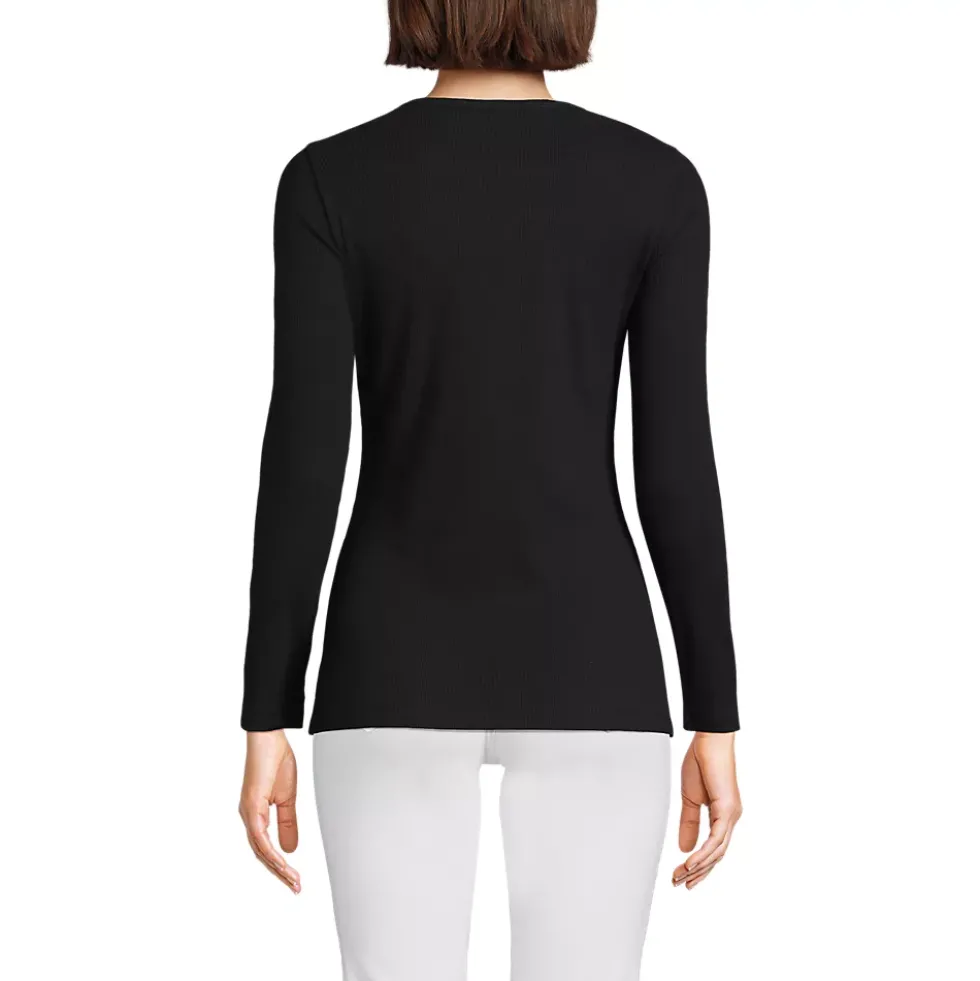 Women's Long Sleeve Micro Rib T-Shirt